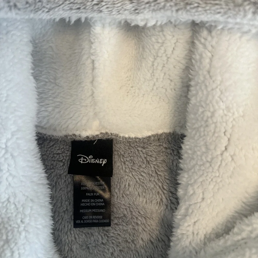 Disney Womens Fleece Lounge Hoodie Sherpa Size Medium Mickey Loungewear‎ B